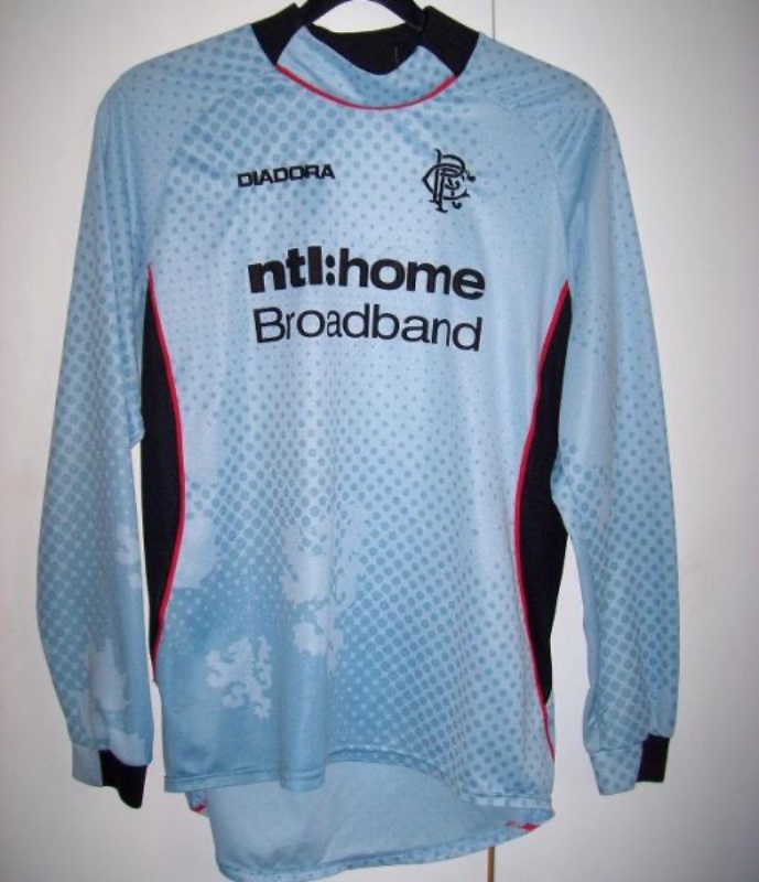 Equipación de portero de Glasgow Rangers 02-03
