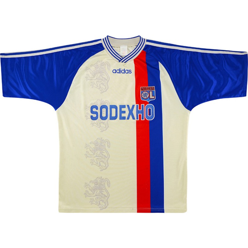 Primera equipación de Olympique de Lyon 96-97