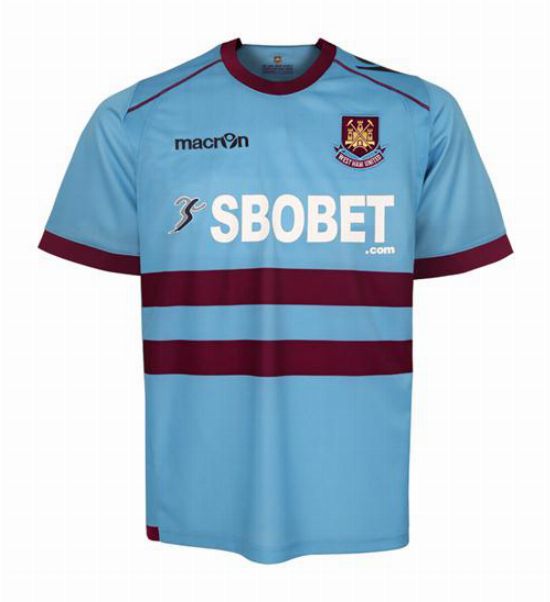 Segunda equipación de West Ham United 11-12