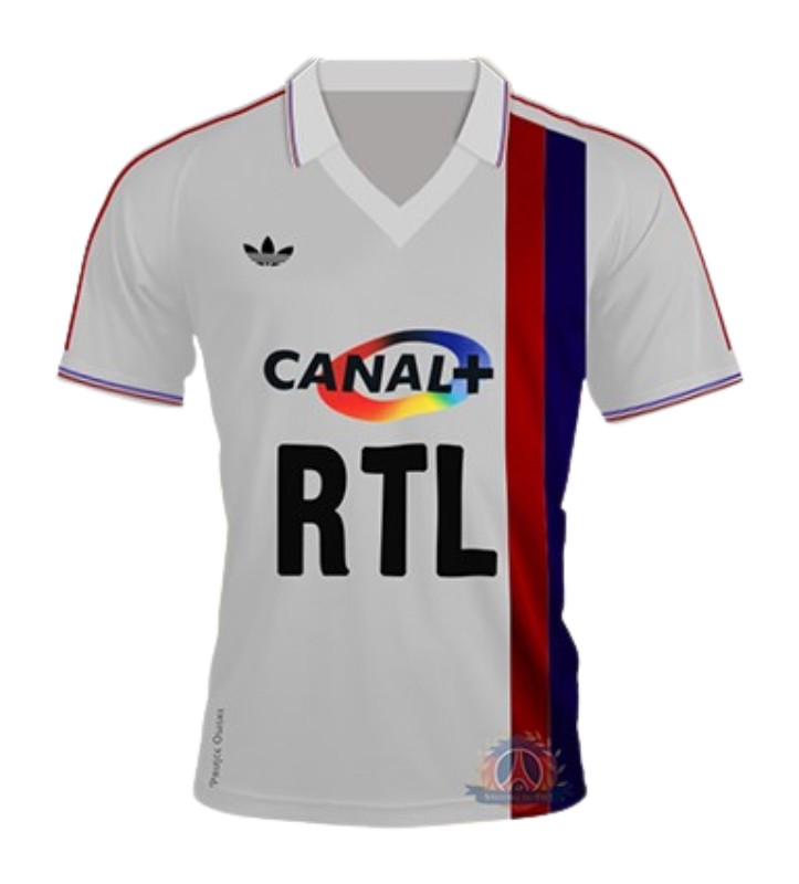 Primera equipación de Paris Saint-Germain 86-87