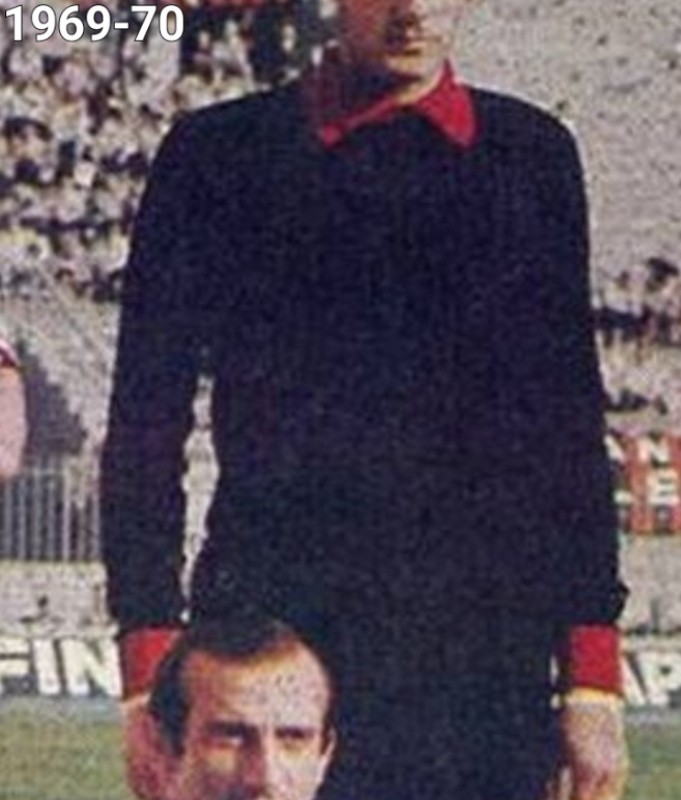 Equipación de portero de Milan 69-70