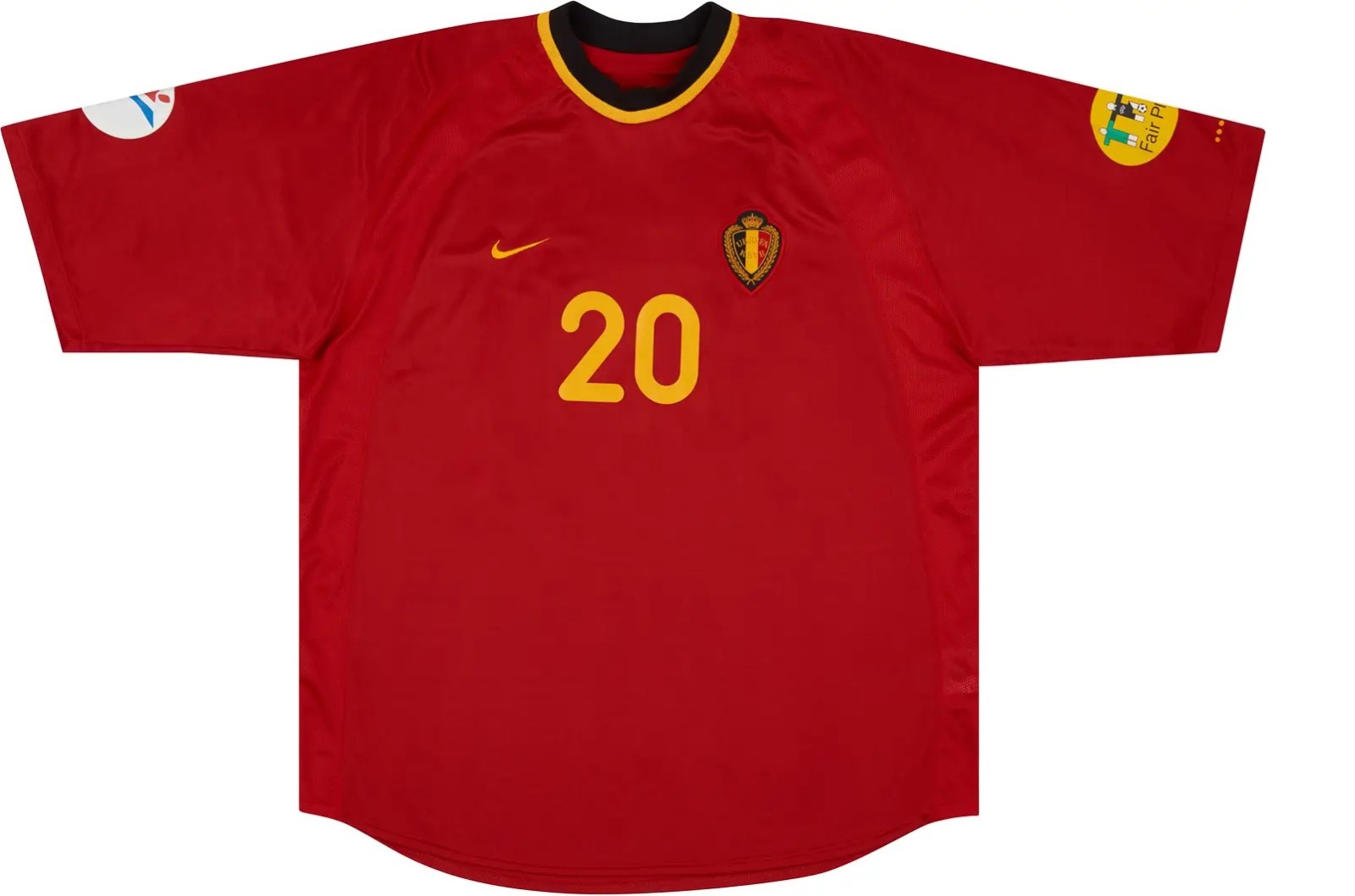 Primera equipación de Bélgica 2000