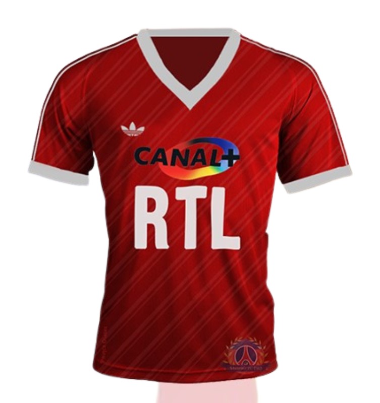 Tercera equipación de Paris Saint-Germain 87-88