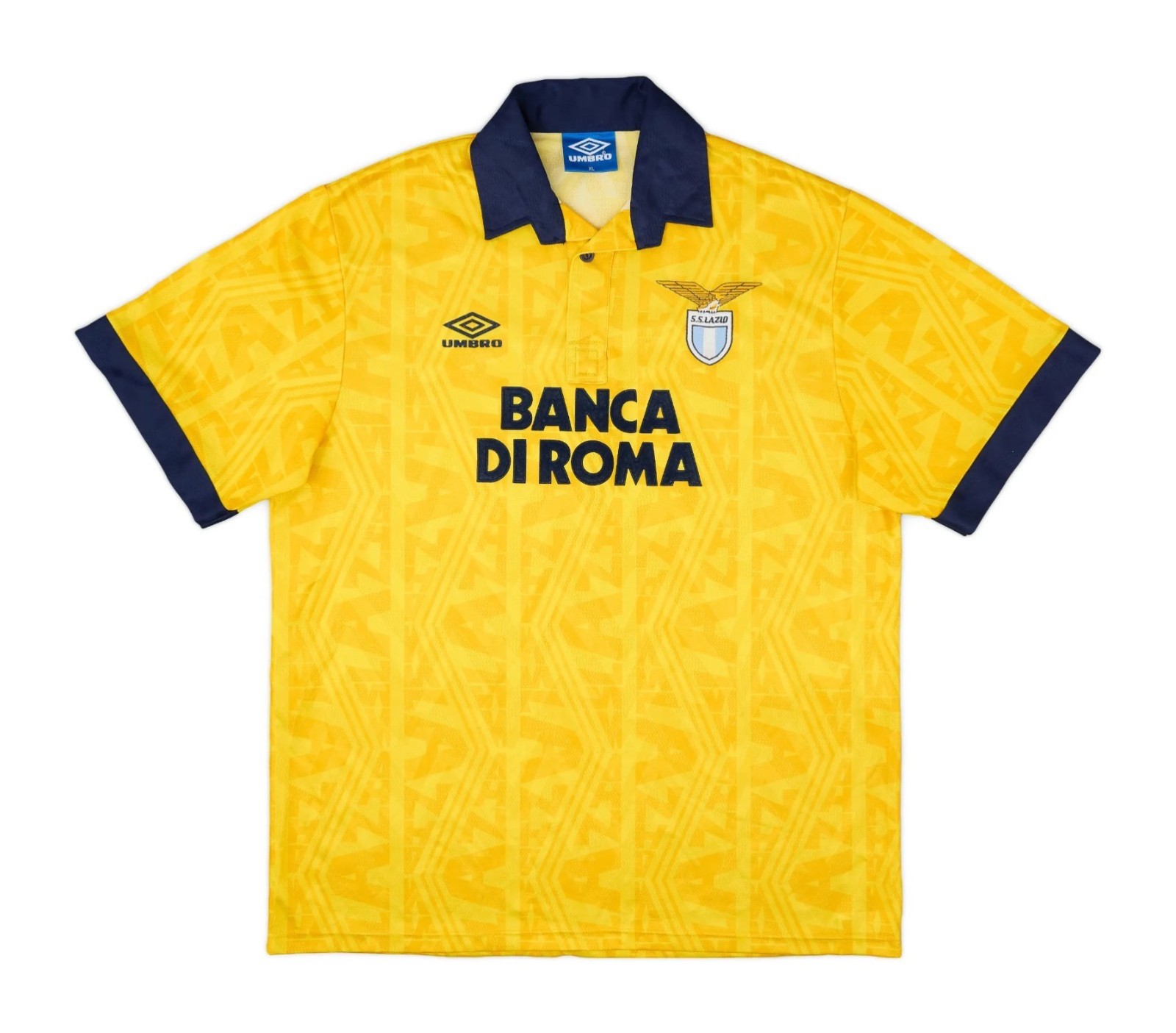 Segunda equipación de Lazio 92-93