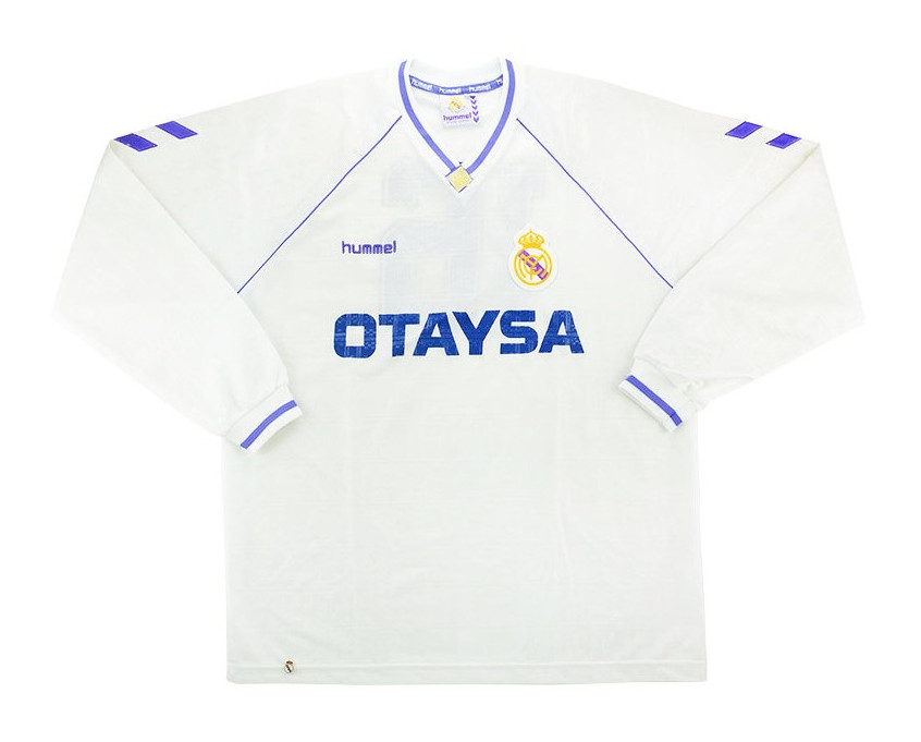 Primera equipación de Real Madrid 91-92