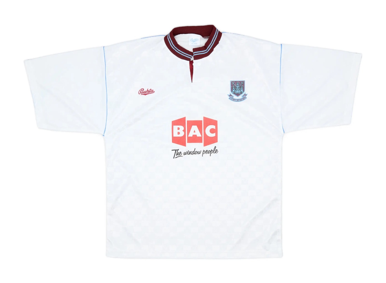 Segunda equipación de West Ham United 90-91