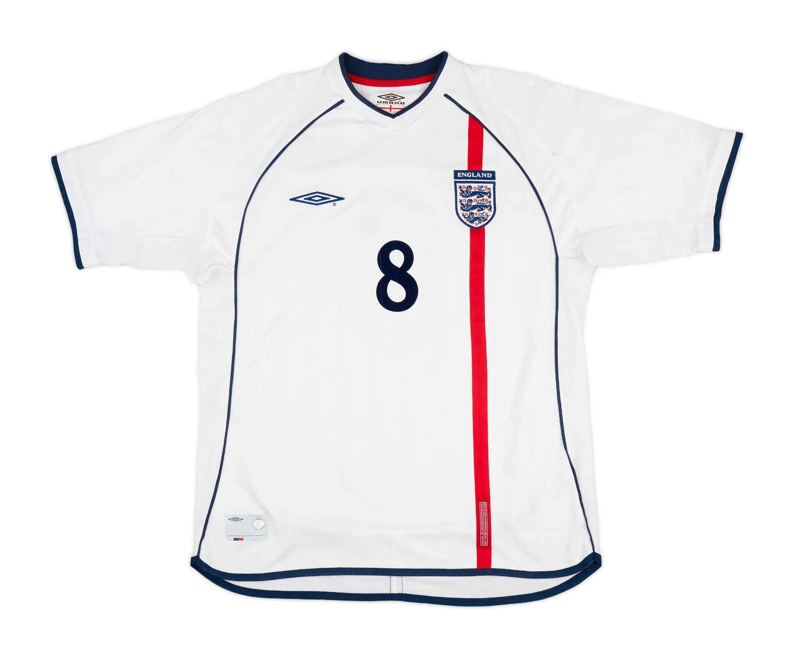 Primera equipación de Inglaterra 2002