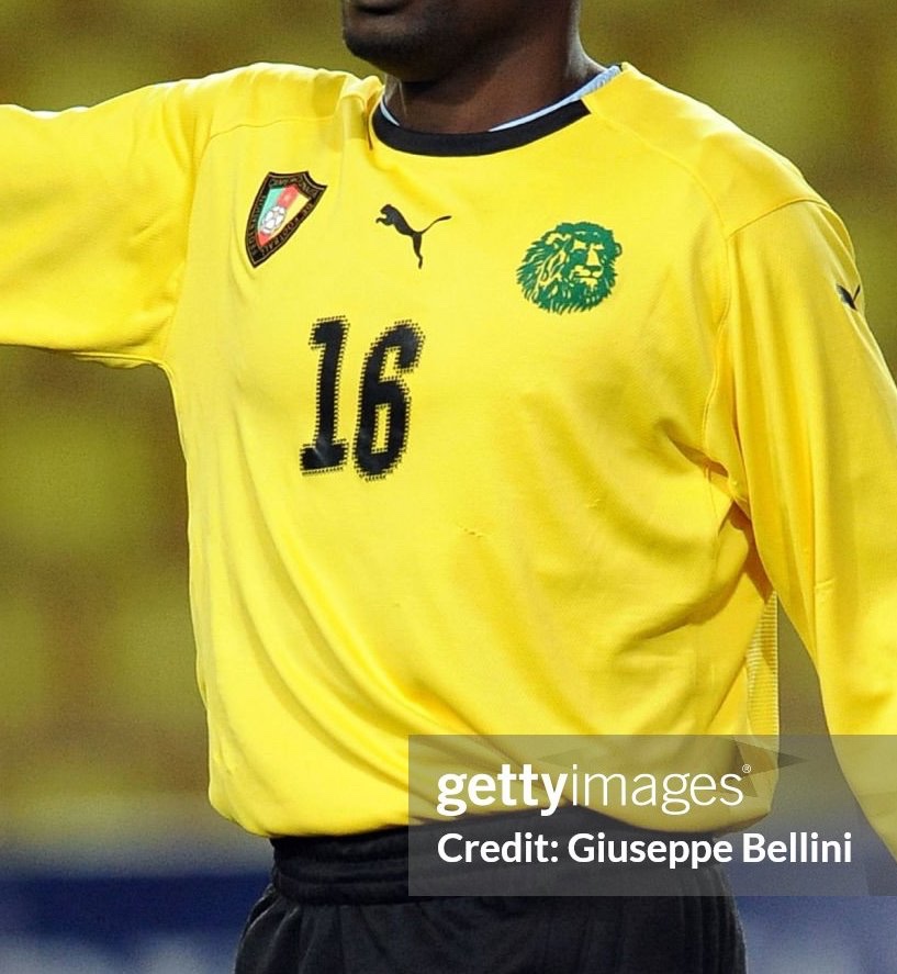 Equipación de portero de Camerún 2008