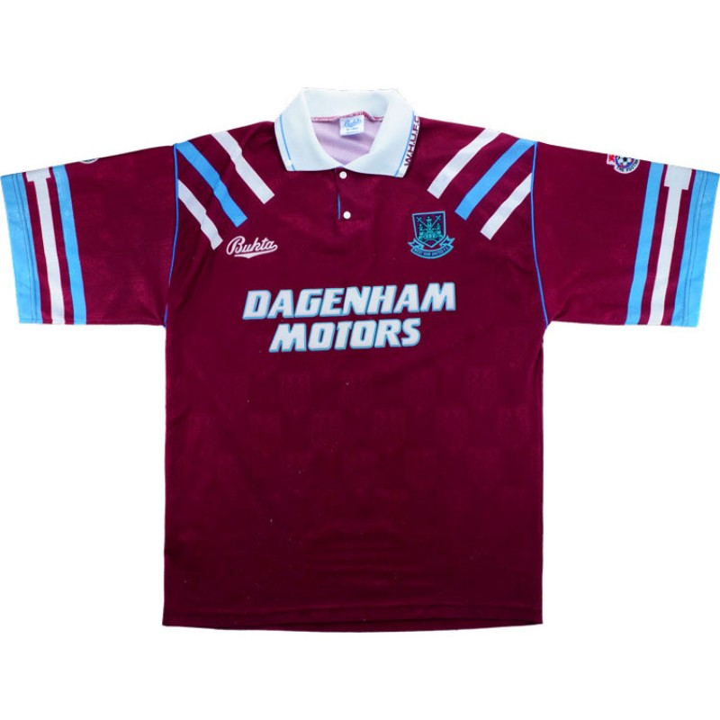 Primera equipación de West Ham United 92-93