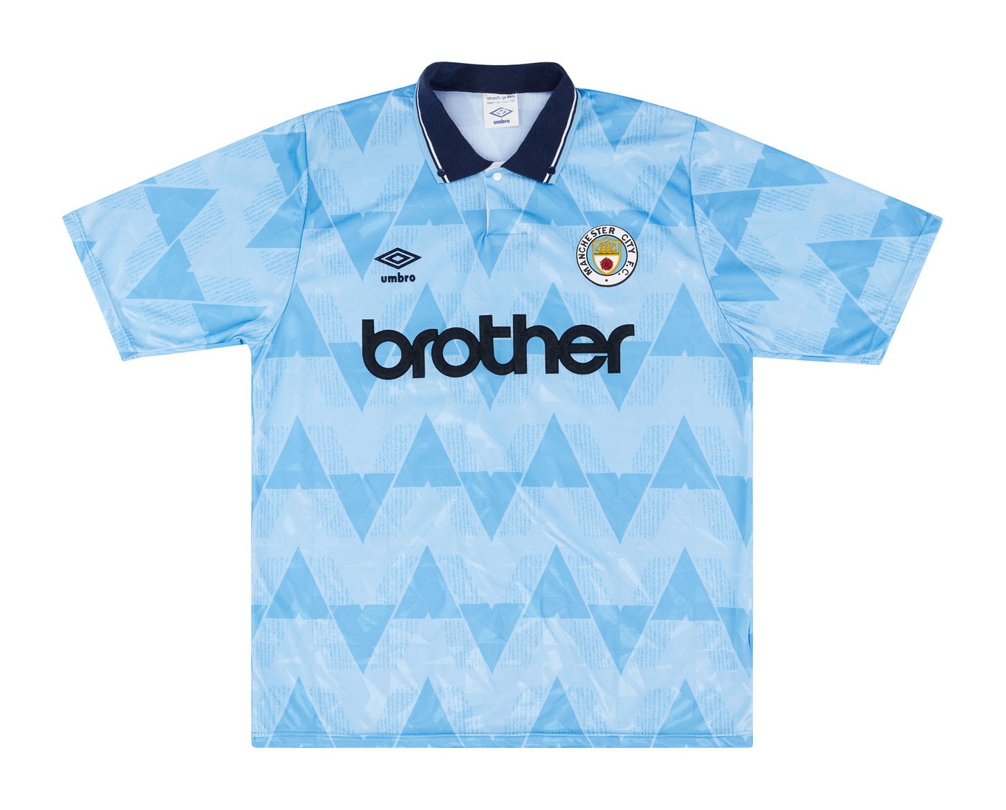 Primera equipación de Man City 89-90