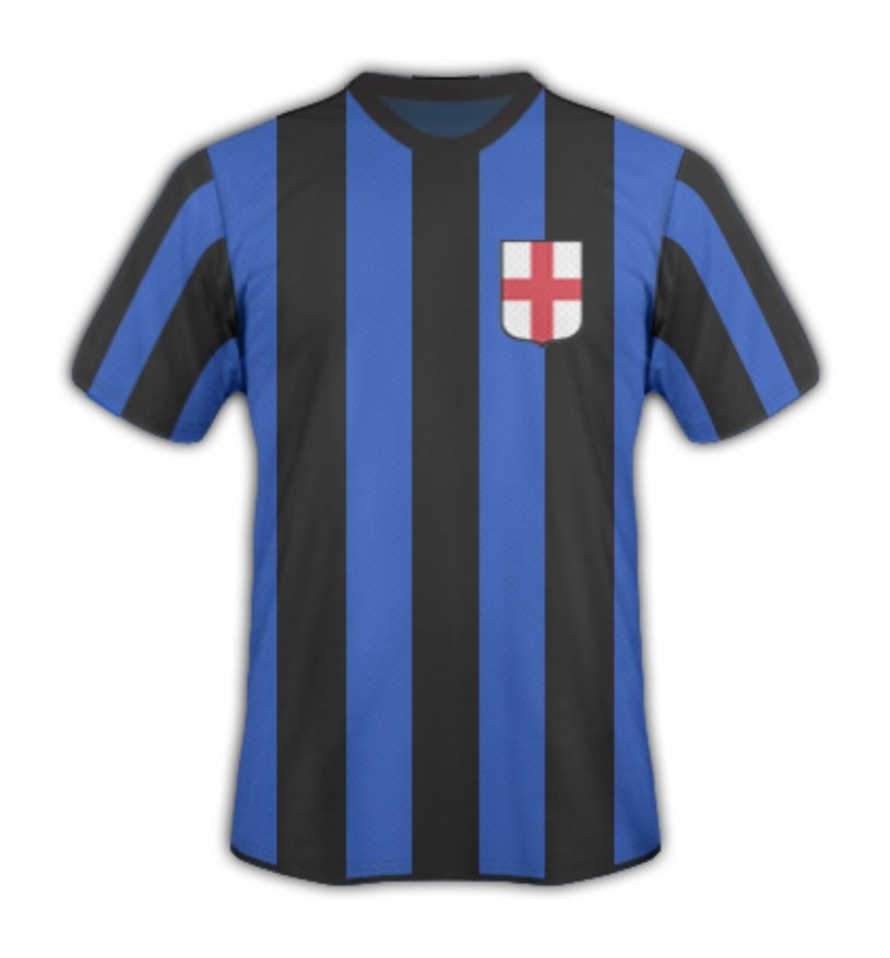 Primera equipación de Inter de Milán 1910-11