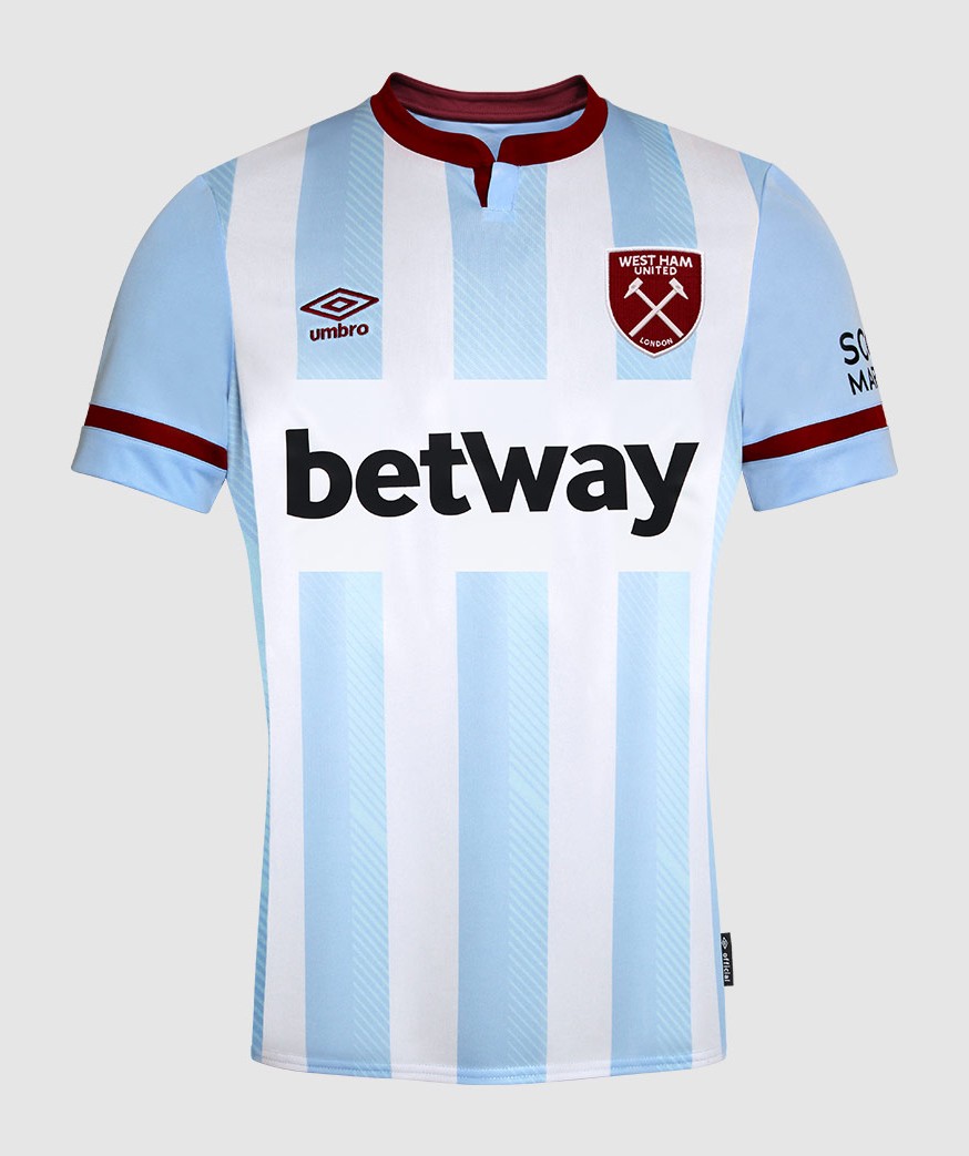 Segunda equipación de West Ham United 21-22