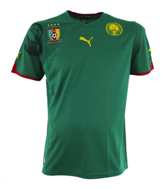 Primera equipación de Camerún 2010