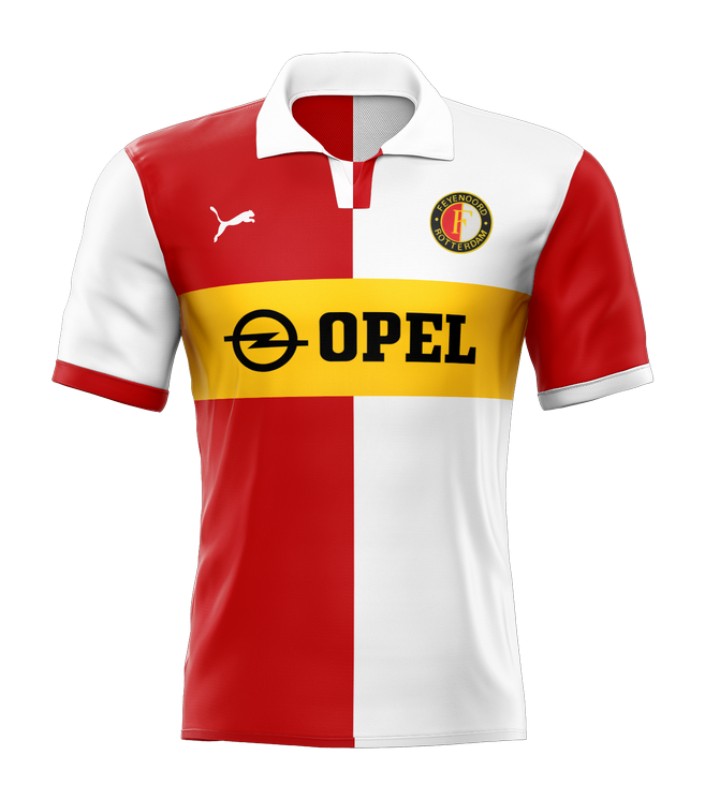 Primera equipación de Feyenoord 85-86