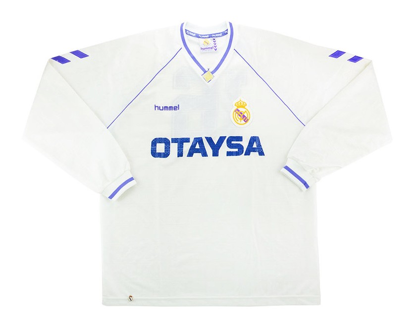 Primera equipación de Real Madrid 90-91