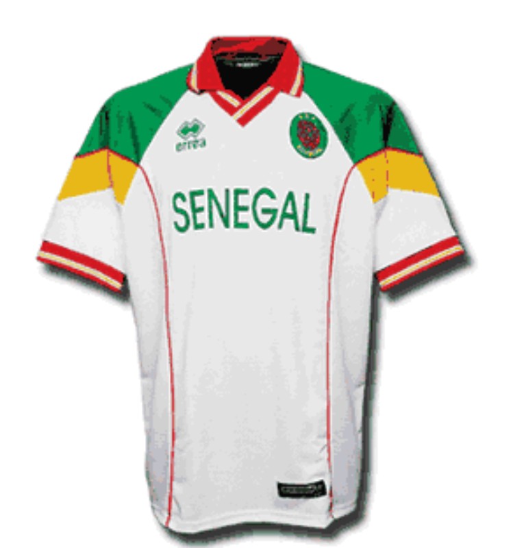 Primera equipación de Senegal 2001