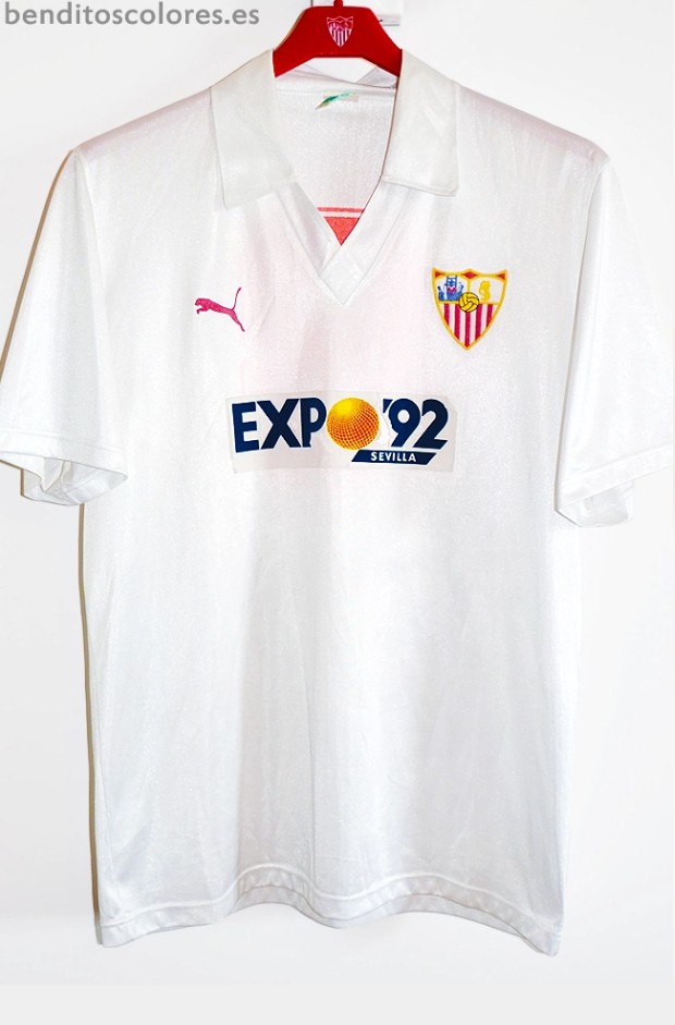 Primera equipación de Sevilla FC 88-89