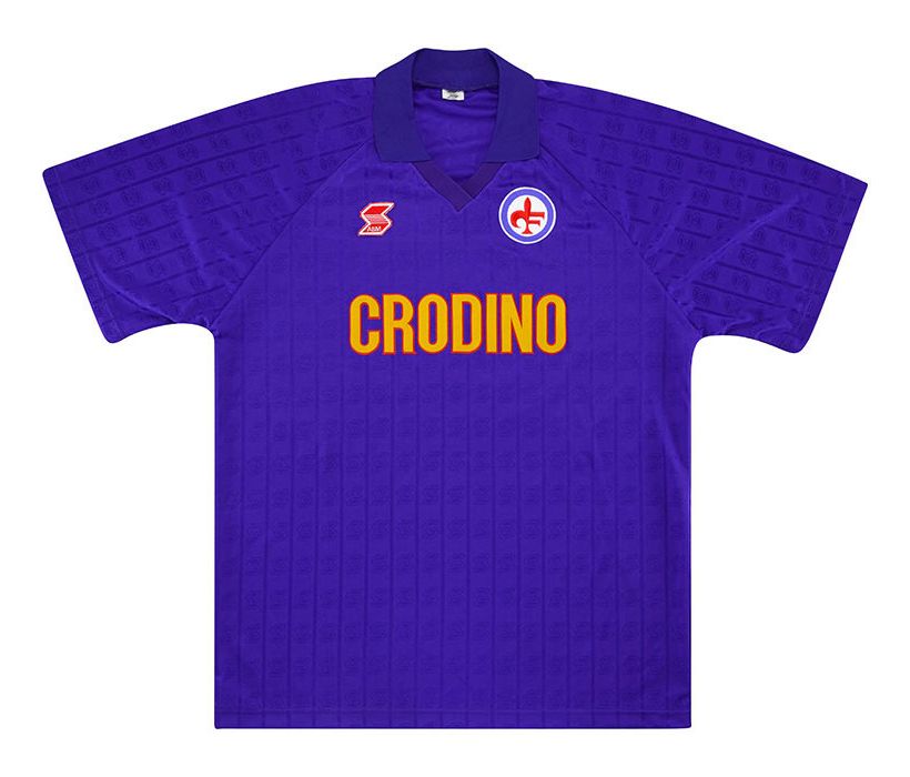 Primera equipación de Fiorentina 88-89