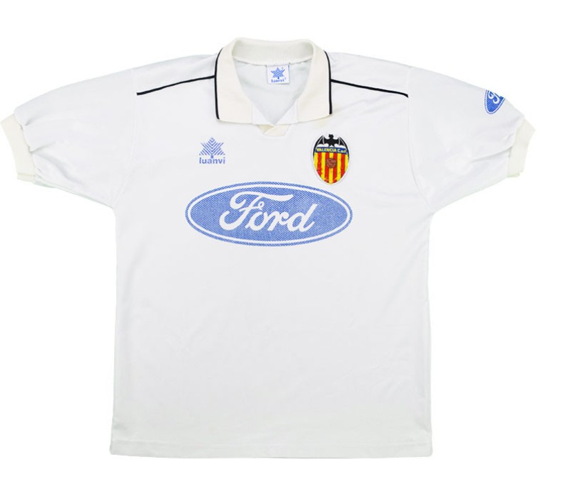 Primera equipación de Valencia 96-97