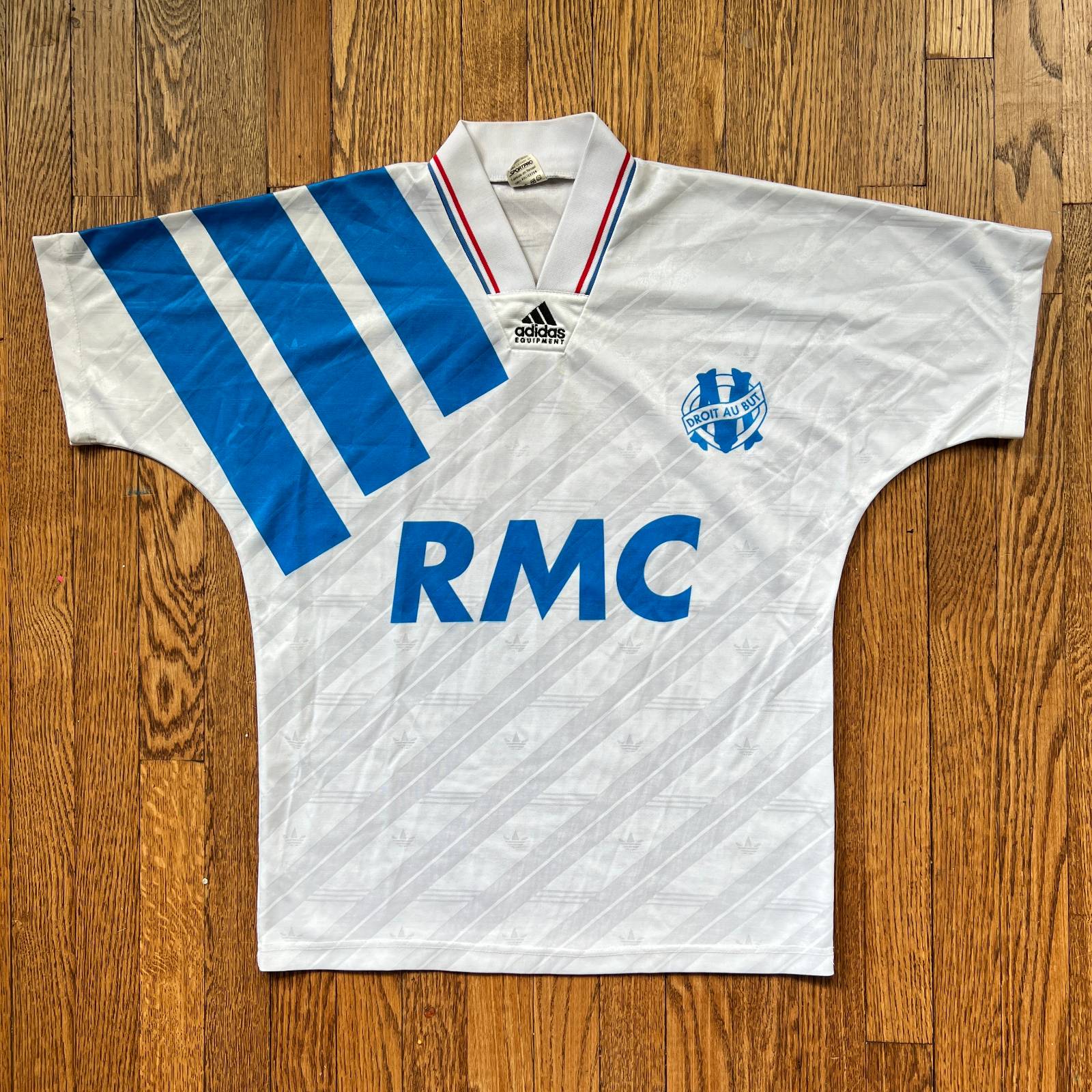 Primera equipación de Olympique de Marsella 92-93