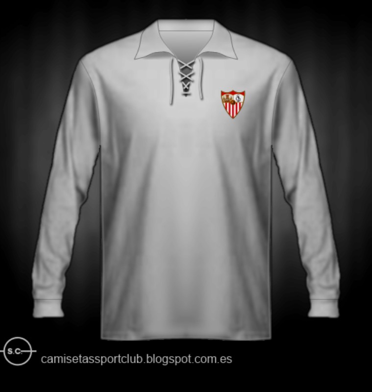 Primera equipación de Sevilla FC 1941-42