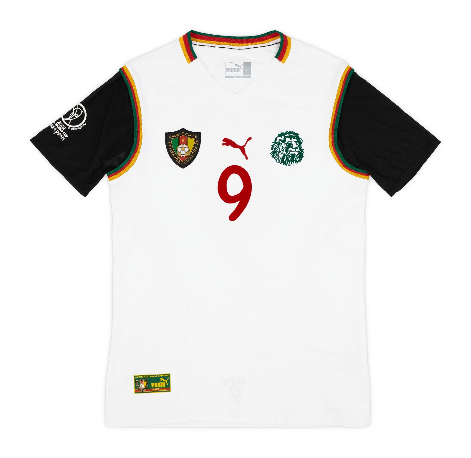 Segunda equipación de Camerún 2002