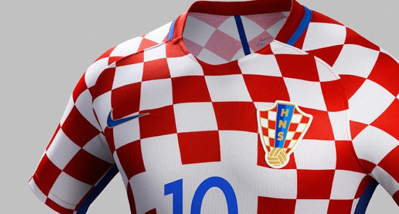 Primera equipación de Croacia 2016