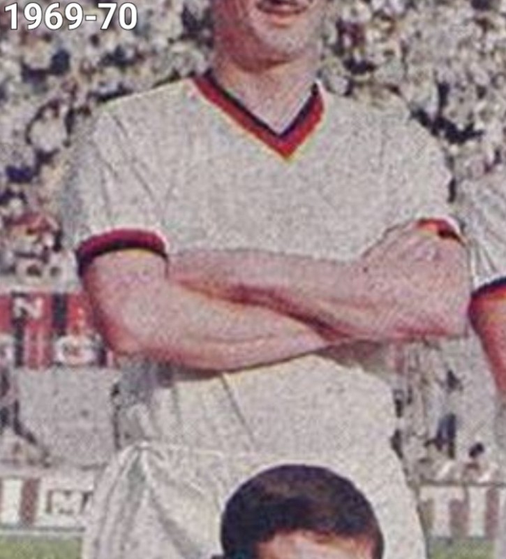 Segunda equipación de Milan 69-70
