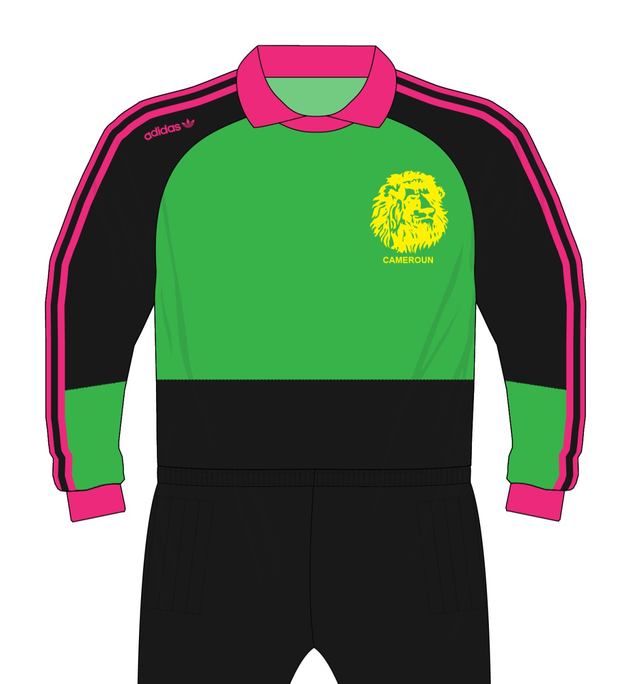 Equipación de portero de Camerún 1990