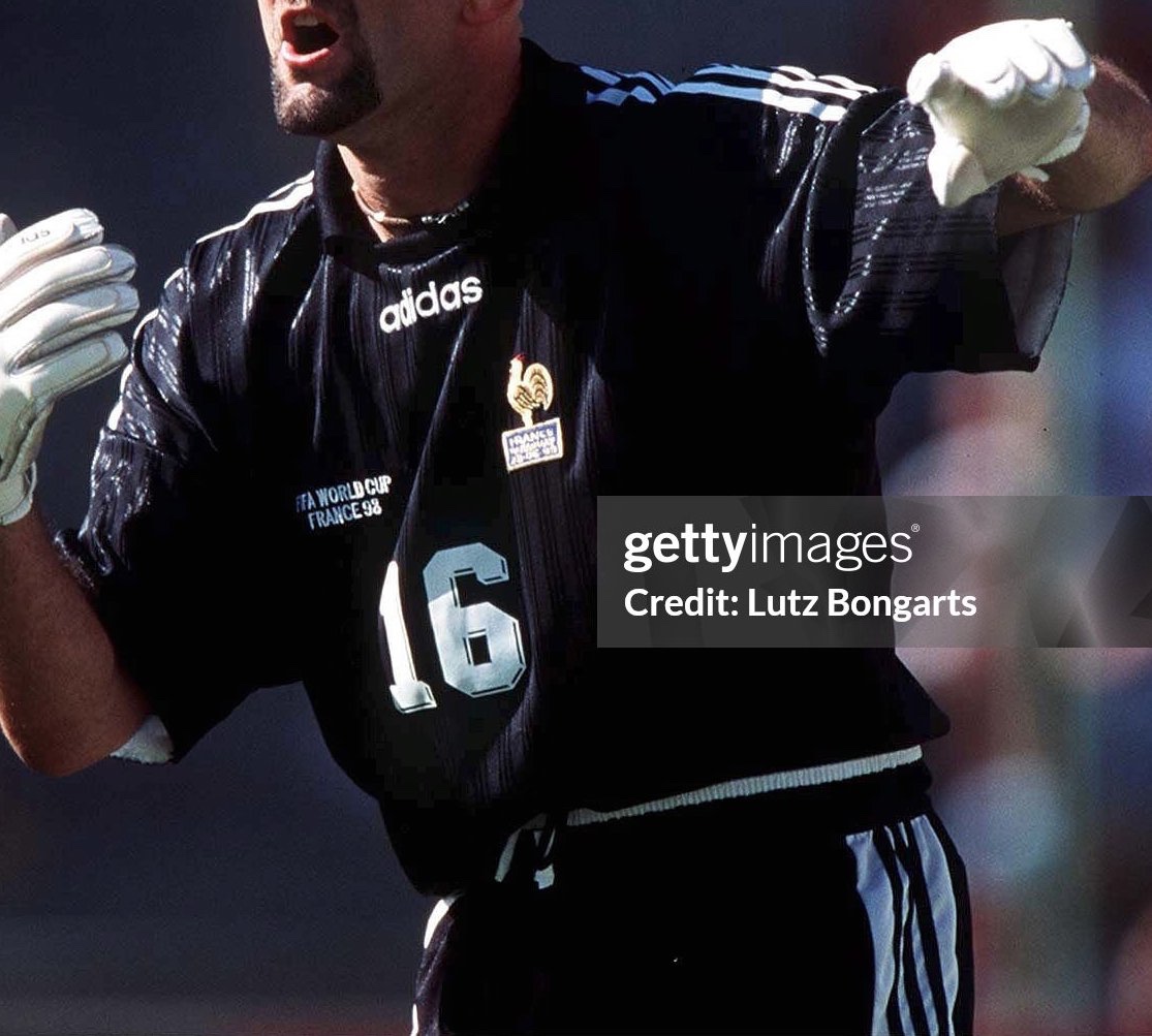 Equipación de portero de Francia 1998