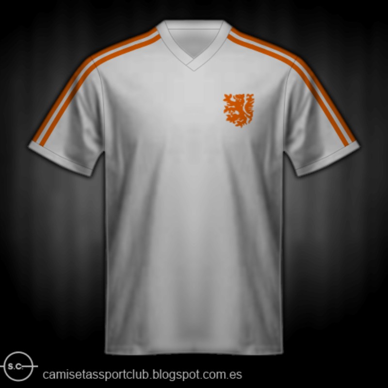 Segunda equipación de Países Bajos 1976