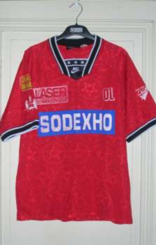 Segunda equipación de Olympique de Lyon 94-95