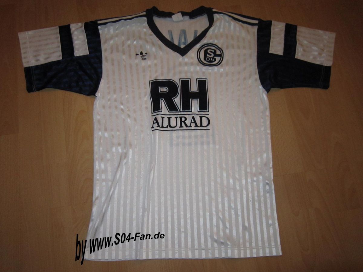 Segunda equipación de Schalke 04 90-91