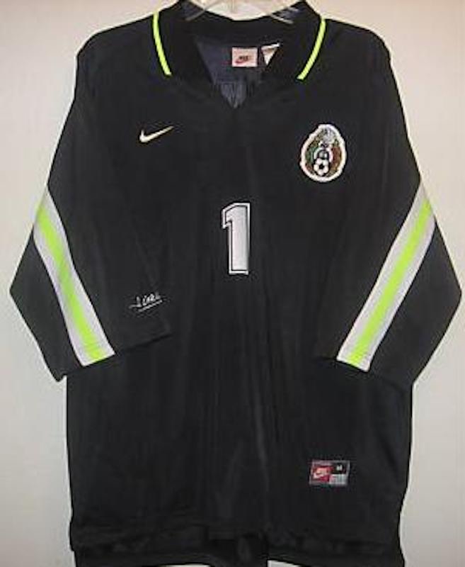 Equipación de portero de México 1996