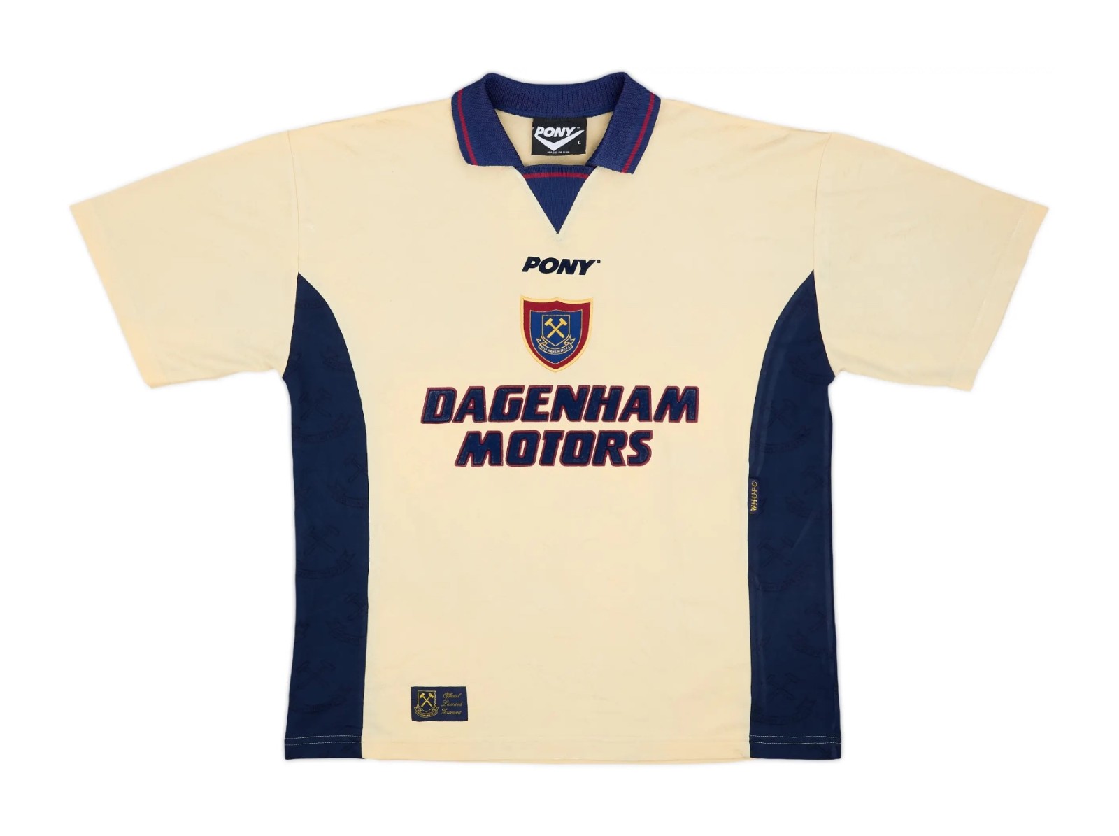 Segunda equipación de West Ham United 96-97