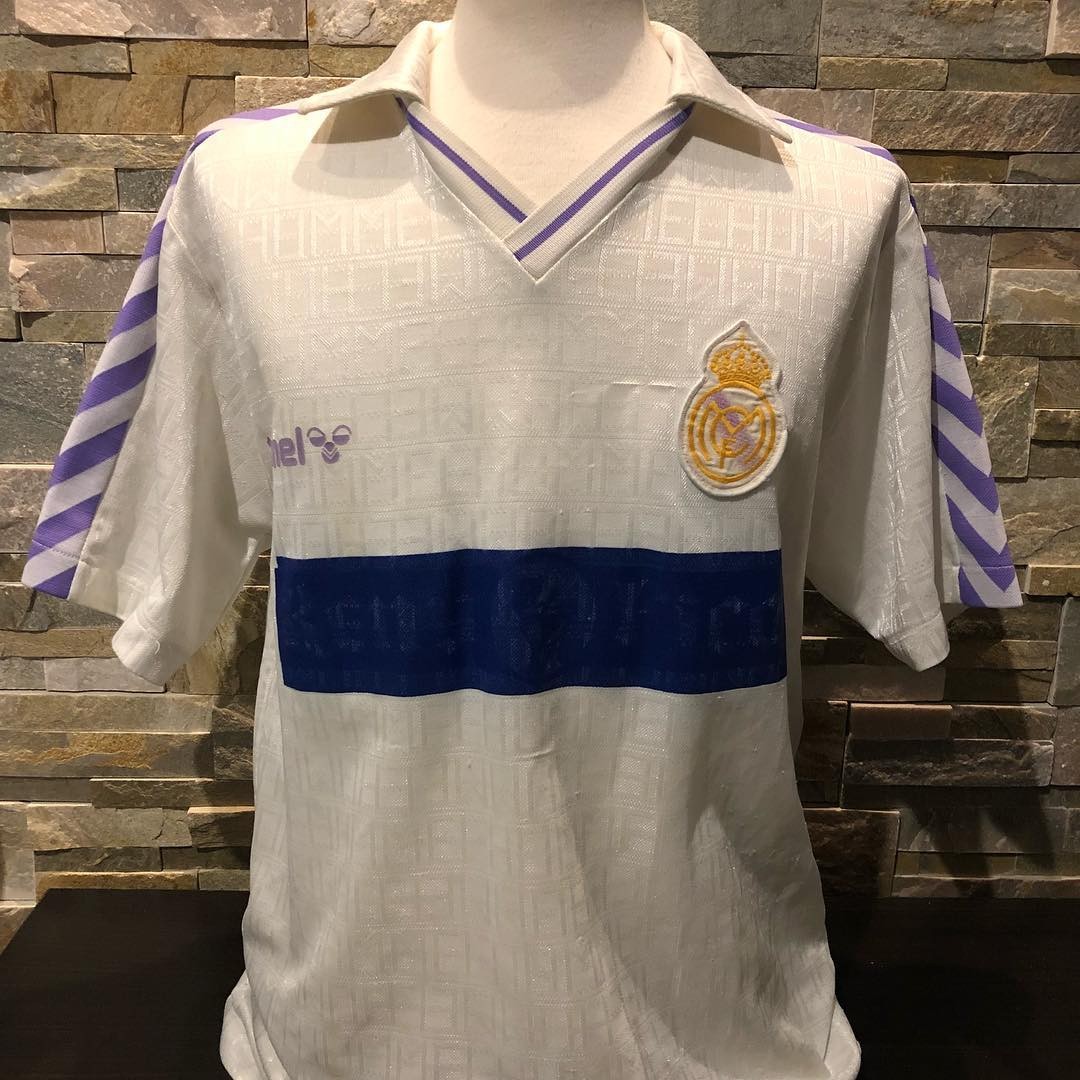 Primera equipación de Real Madrid 90-91