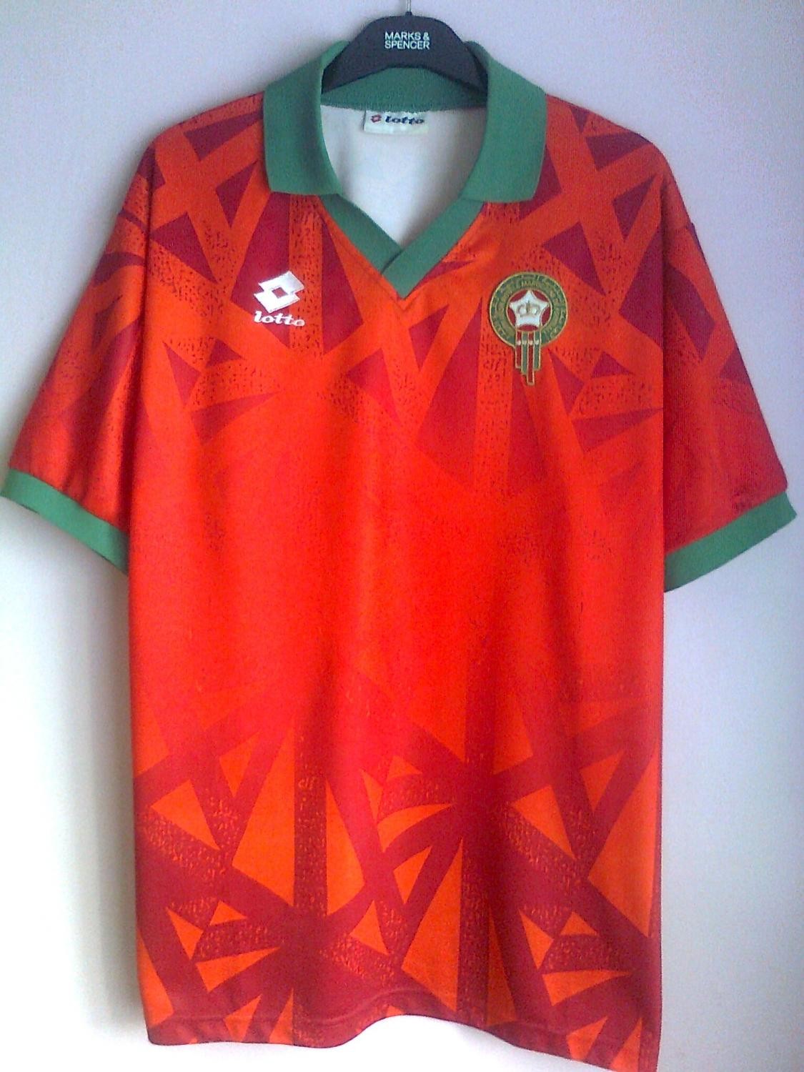 Primera equipación de Marruecos 1996