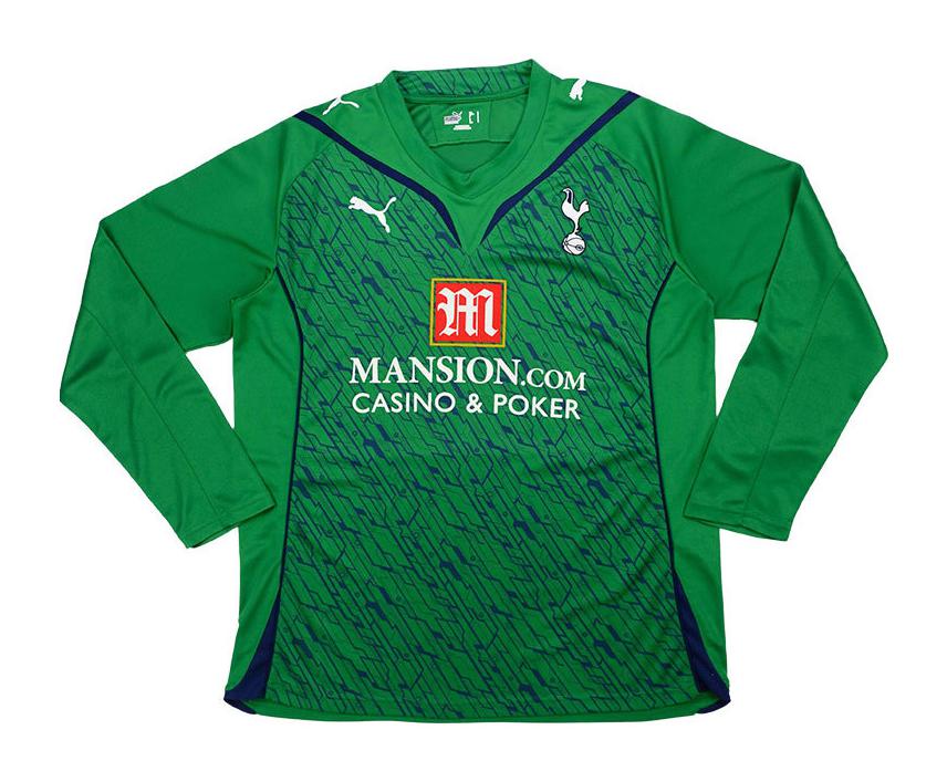 Equipación de portero de Tottenham 09-10