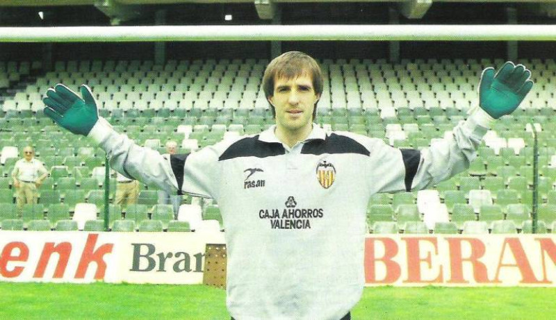 Equipación de portero de Valencia 87-88