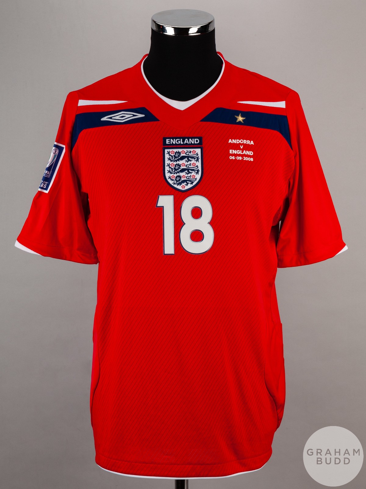 Segunda equipación de Inglaterra 2008