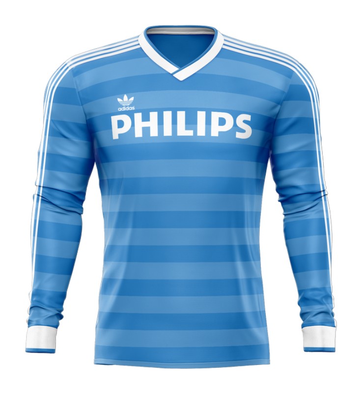 Segunda equipación de PSV 87-88