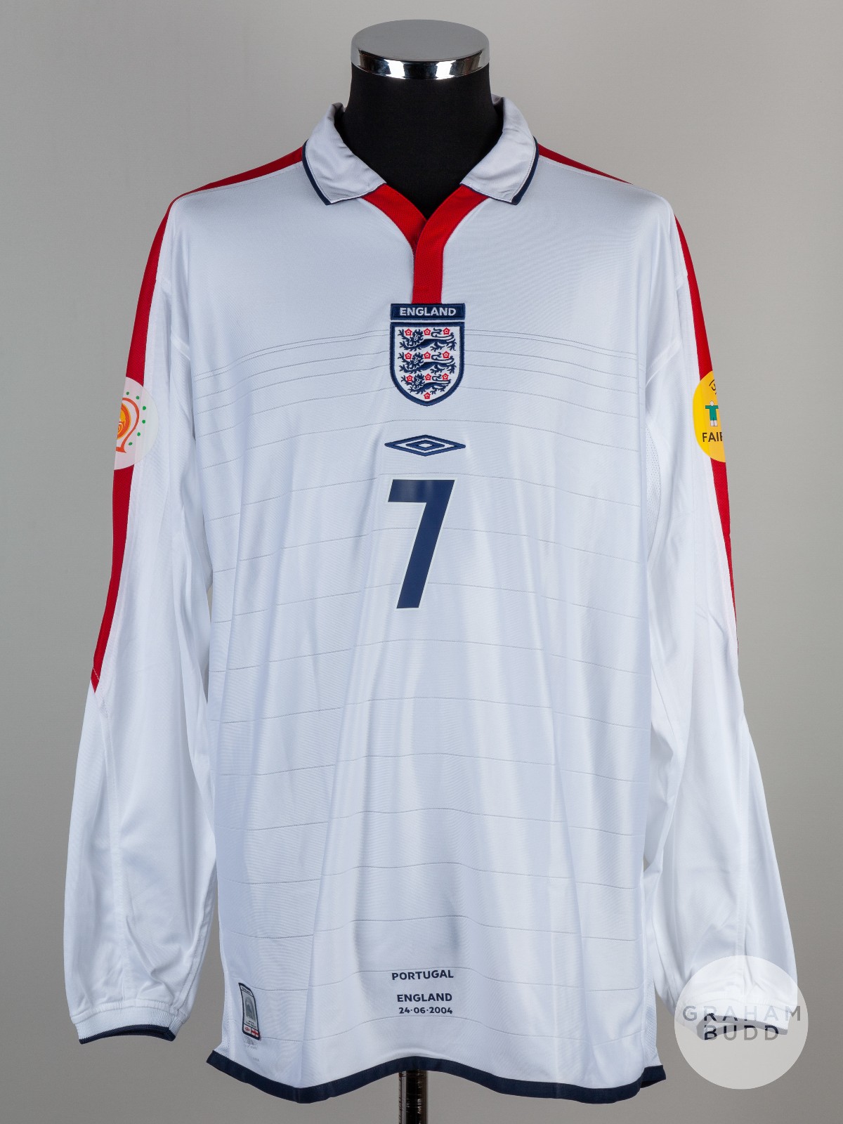 Primera equipación de Inglaterra 2004