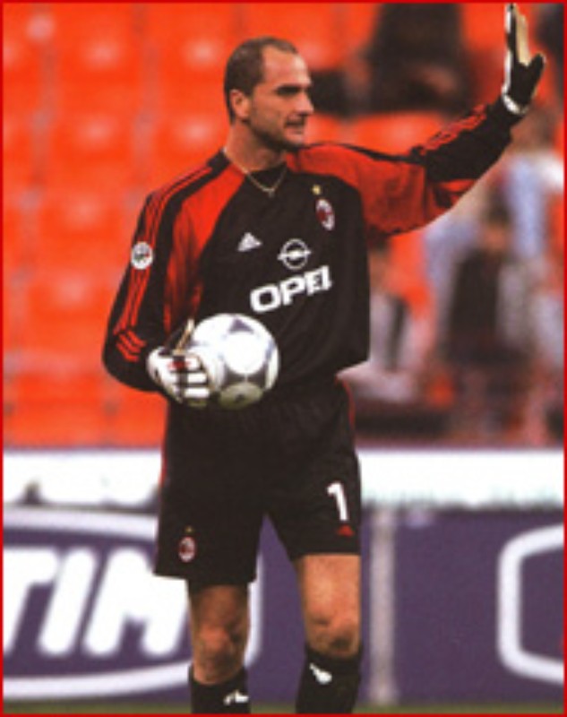 Equipación de portero de Milan 00-01
