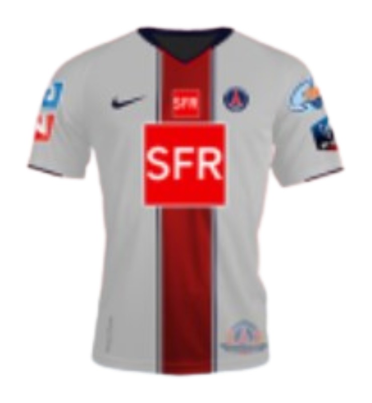 Segunda equipación de Paris Saint-Germain 07-08