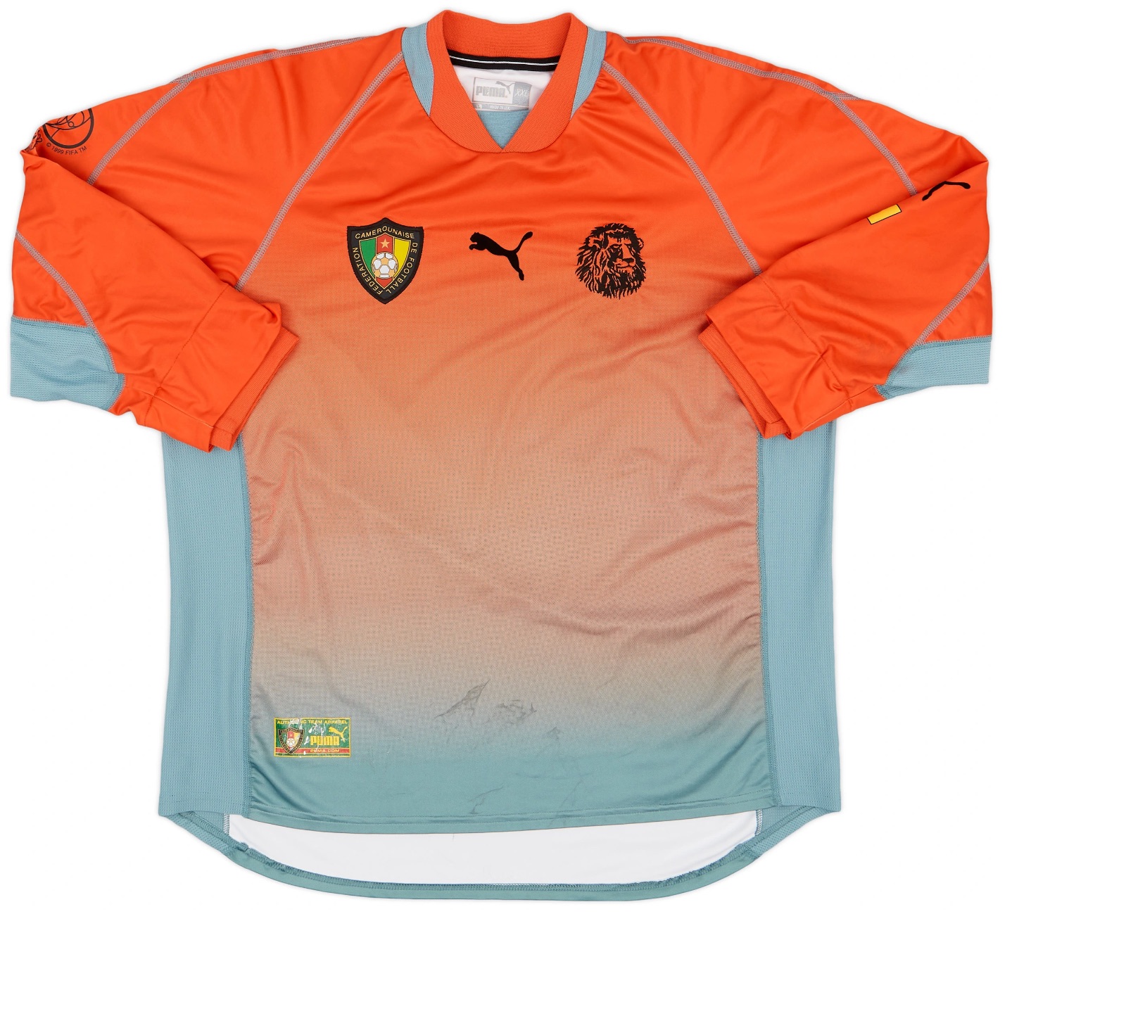 Equipación de portero de Camerún 2002