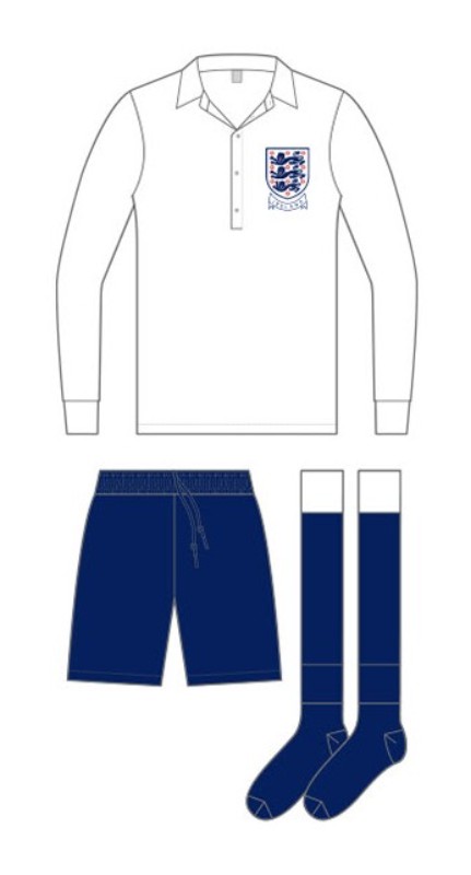 Primera equipación de Inglaterra 1950