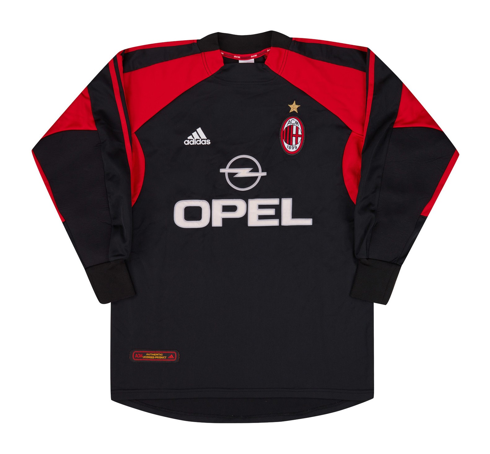 Equipación de portero de Milan 01-02