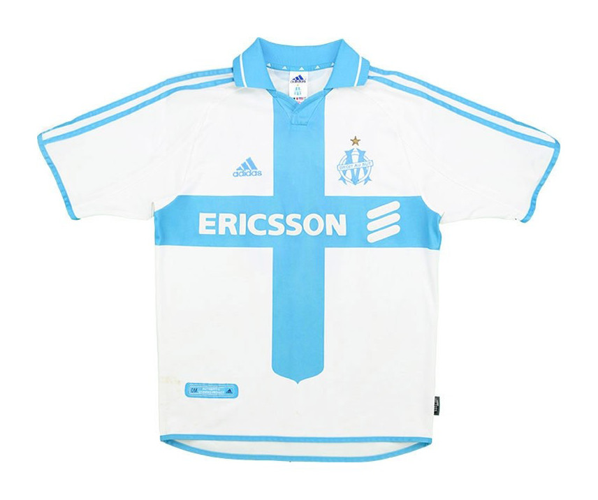 Primera equipación de Olympique de Marsella 00-01