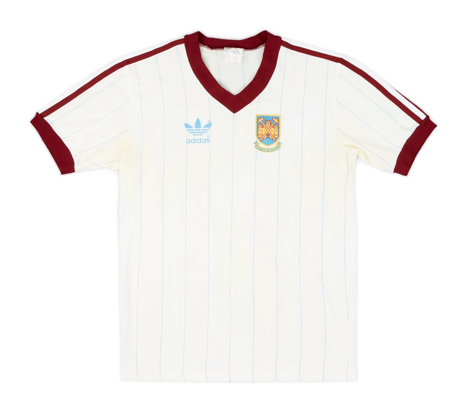 Segunda equipación de West Ham United 83-84