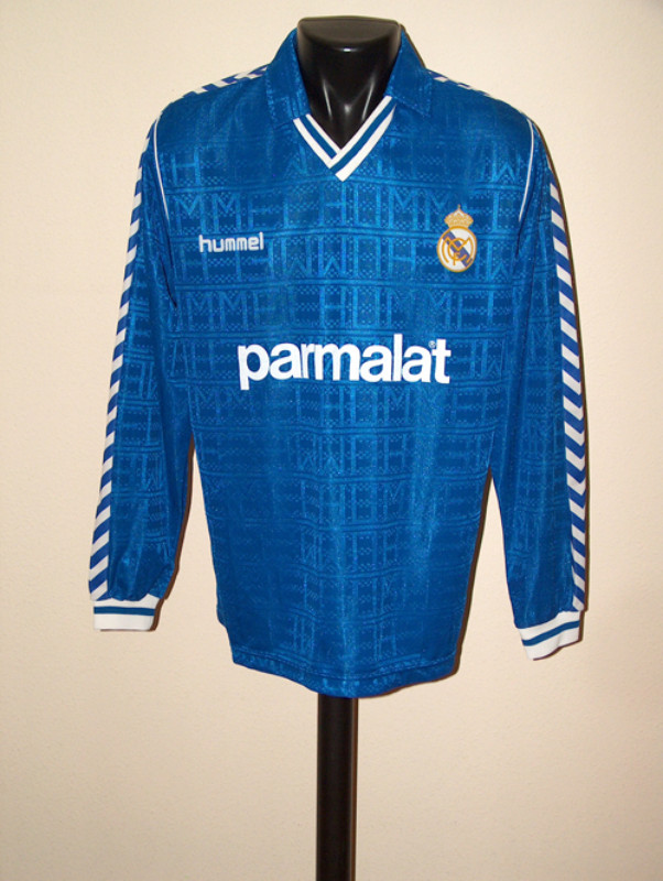Segunda equipación de Real Madrid 88-89